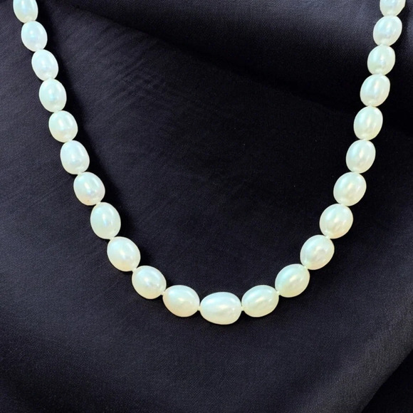 Honora Sterling Silver Graduated Freshwater Pearl Necklace - Picture 1 of 6